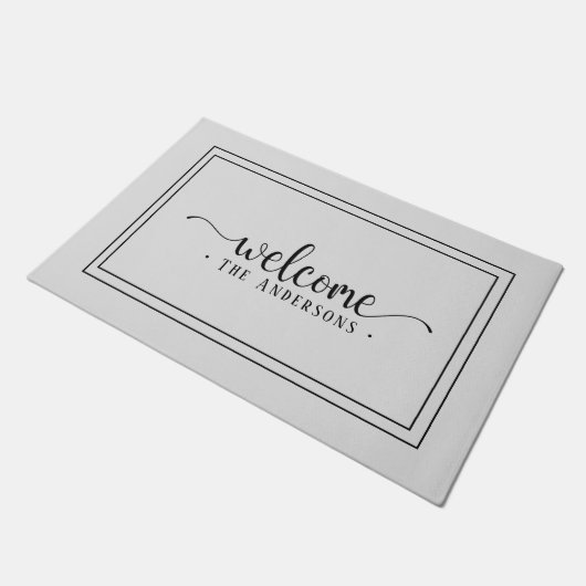Eenvoudig aangepast welkom deurmat (Schuin)