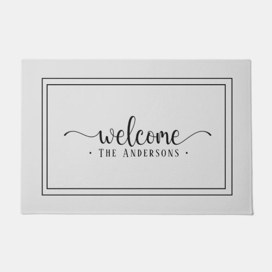 Eenvoudig aangepast welkom deurmat (Voorkant)