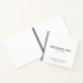 Eenvoudig aangepast zwart witbruidbruidstongboek notitieboek (Binnen)