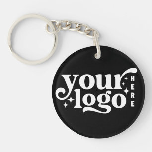 Eenvoudig aangepaste bedrijfs-Logo Sleutelhanger