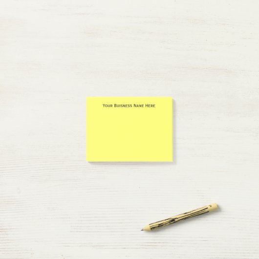 EENVOUDIG Aangepaste bedrijfsnaam Aangepaste kleur Post-it® Notes (Op bureau)