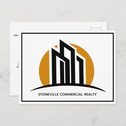 Eenvoudig aangepaste Chic voor zakelijk onroerend  Briefkaart (Voorkant / Achterkant)