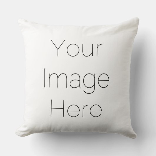 Eenvoudig aangepaste foto Sierkussen kussen (Voorkant)