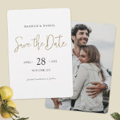 Eenvoudig aangepaste grafische foto save the date
