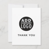 Eenvoudig aangepaste Logo Business - Hartelijk dan Kaart (Voorkant)