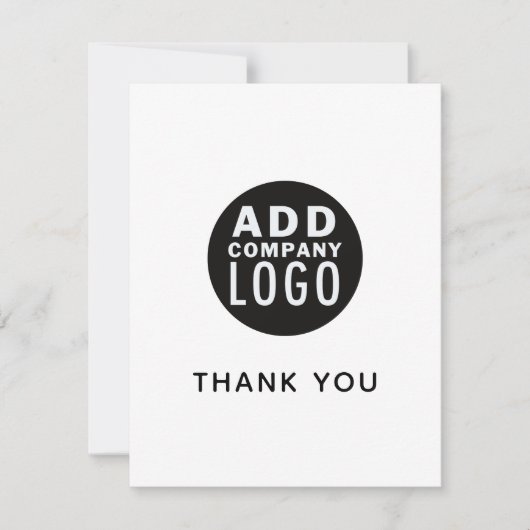 Eenvoudig aangepaste Logo Business - Hartelijk dan Kaart (Voorkant)