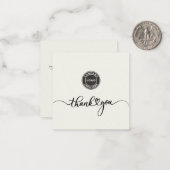 Eenvoudig aangepaste Logo Business - Hartelijk dan Notitiekaartje (Voorkant / Achterkant in situ)