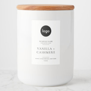 Eenvoudig Aangepaste Logo Modern Minimal Candle La Voedselcontainer Etiket