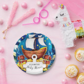Eenvoudig Aangepaste Pirate Baby shower Papieren Bordje (Feest)