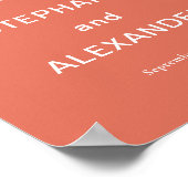 Eenvoudig Aangepaste Terracotta Welkom bij het Pos Poster (Hoek)