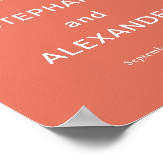 Eenvoudig Aangepaste Terracotta Welkom bij het Pos Poster (Hoek)