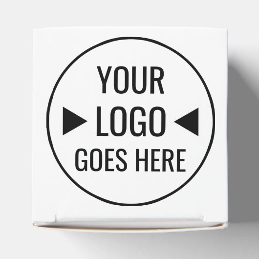 Eenvoudig aangepaste zakelijke Logo Bedankdoosjes (Bovenkant)