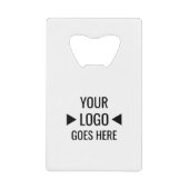 Eenvoudig aangepaste zakelijke Logo Creditkaart Flessenopener (Voorkant)