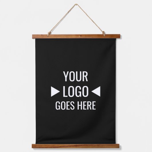 Eenvoudig aangepaste zakelijke Logo Hangend Wandkleed (Voorkant)