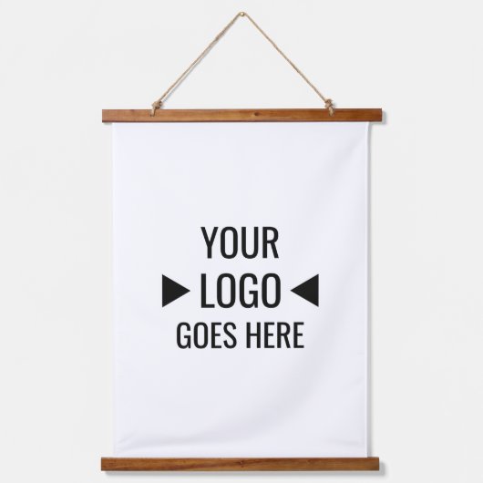 Eenvoudig aangepaste zakelijke Logo Hangend Wandkleed (Voorkant)