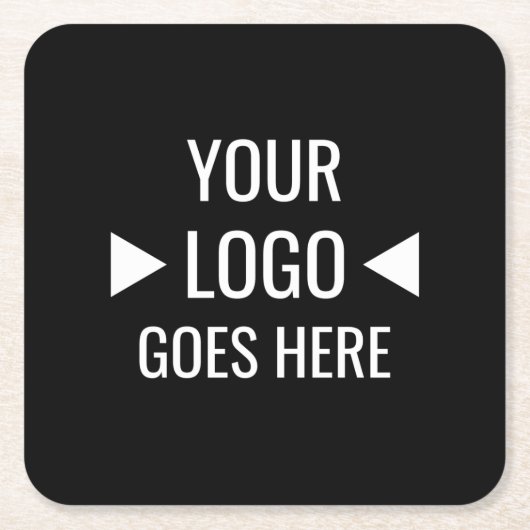 Eenvoudig aangepaste zakelijke Logo Kartonnen Onderzetters (Voorkant)
