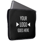 Eenvoudig aangepaste zakelijke Logo Laptop Sleeve (Voorkant Rechts)
