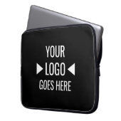 Eenvoudig aangepaste zakelijke Logo Laptop Sleeve (Voorkant Links)