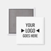 Eenvoudig aangepaste zakelijke Logo Magneet (Voorkant / Achterkant)