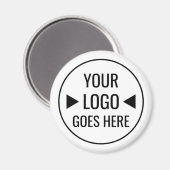 Eenvoudig aangepaste zakelijke Logo Magneet (Voorkant / Achterkant)