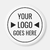 Eenvoudig aangepaste zakelijke Logo Magneet (Voorkant)