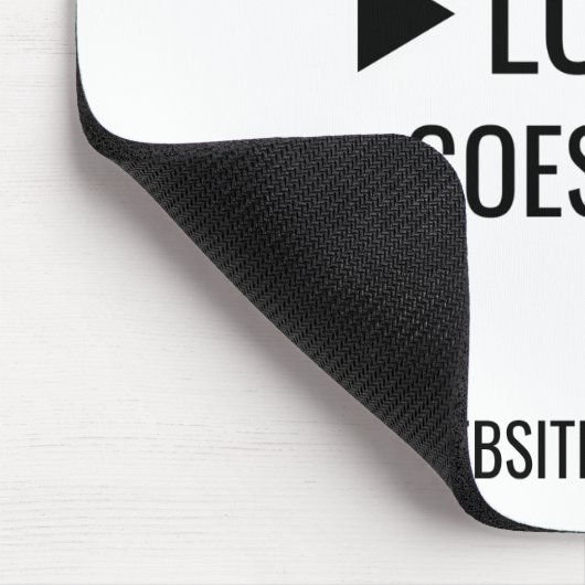 Eenvoudig aangepaste zakelijke Logo Muismat (Hoek)