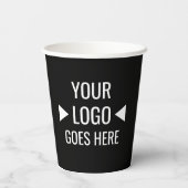 Eenvoudig aangepaste zakelijke Logo Papieren Bekers (Achterkant)