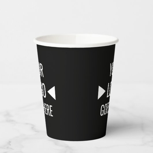 Eenvoudig aangepaste zakelijke Logo Papieren Bekers (Links)