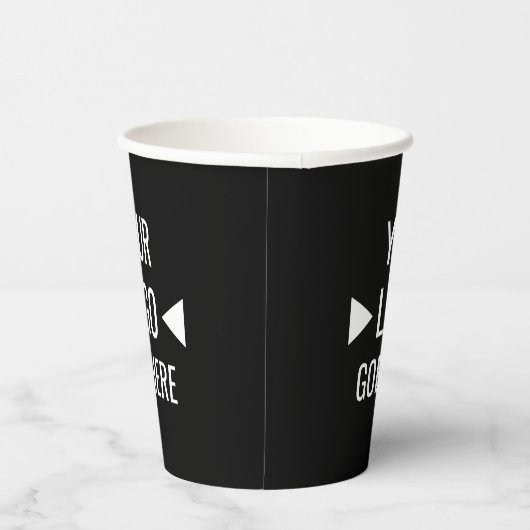 Eenvoudig aangepaste zakelijke Logo Papieren Bekers (Rechts)
