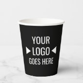 Eenvoudig aangepaste zakelijke Logo Papieren Bekers (Voorkant)