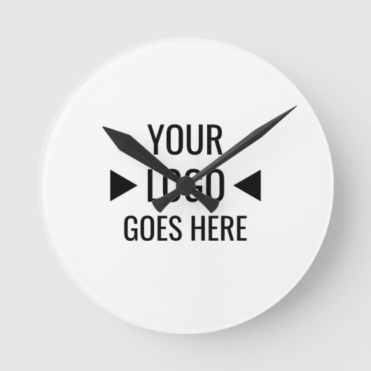 Eenvoudig aangepaste zakelijke Logo Ronde Klok (Voorkant)