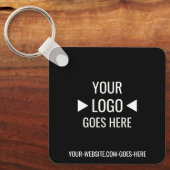 Eenvoudig aangepaste zakelijke Logo Sleutelhanger (Voorkant)