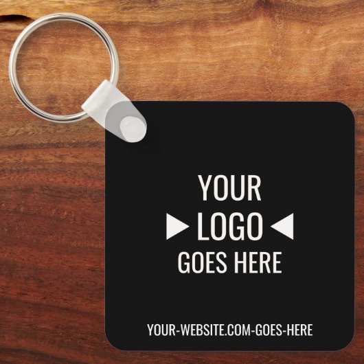 Eenvoudig aangepaste zakelijke Logo Sleutelhanger (Voorkant)