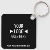 Eenvoudig aangepaste zakelijke Logo Sleutelhanger (Achterkant)