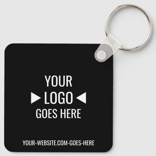 Eenvoudig aangepaste zakelijke Logo Sleutelhanger (Achterkant)