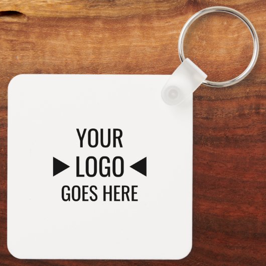 Eenvoudig aangepaste zakelijke Logo Sleutelhanger (Achterkant)