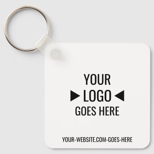 Eenvoudig aangepaste zakelijke Logo Sleutelhanger (Voorkant)