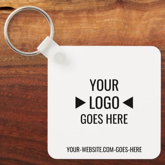 Eenvoudig aangepaste zakelijke Logo Sleutelhanger (Voorkant)