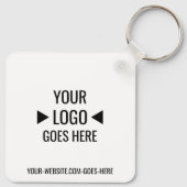Eenvoudig aangepaste zakelijke Logo Sleutelhanger (Achterkant)