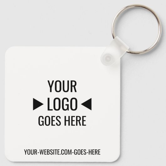 Eenvoudig aangepaste zakelijke Logo Sleutelhanger (Achterkant)