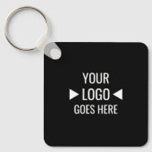 Eenvoudig aangepaste zakelijke Logo Sleutelhanger (Voorkant)
