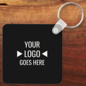 Eenvoudig aangepaste zakelijke Logo Sleutelhanger (Achterkant)