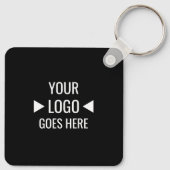 Eenvoudig aangepaste zakelijke Logo Sleutelhanger (Achterkant)