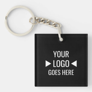Eenvoudig aangepaste zakelijke Logo Sleutelhanger