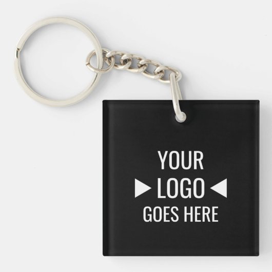 Eenvoudig aangepaste zakelijke Logo Sleutelhanger (Voorkant)