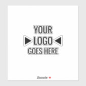 Eenvoudig aangepaste zakelijke Logo Sticker (Vel)