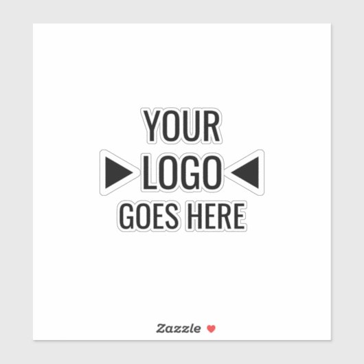 Eenvoudig aangepaste zakelijke Logo Sticker (Vel)