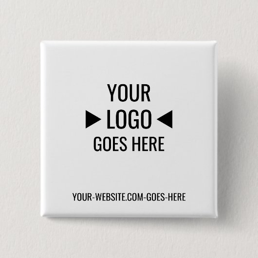 Eenvoudig aangepaste zakelijke Logo Vierkante Button 5,1 Cm (Voorkant)