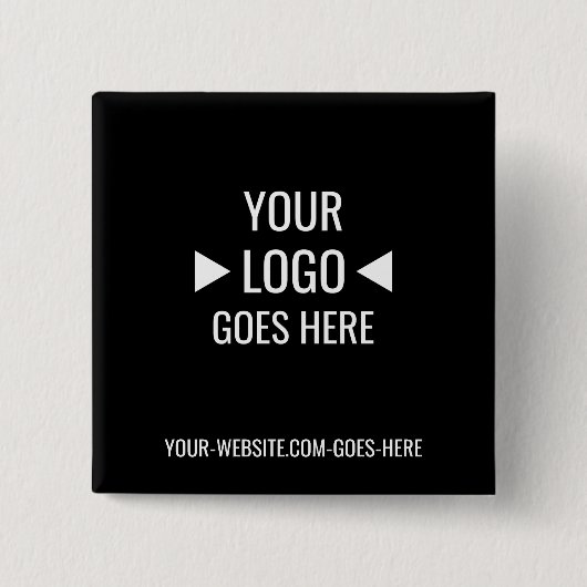 Eenvoudig aangepaste zakelijke Logo Vierkante Button 5,1 Cm (Voorkant)