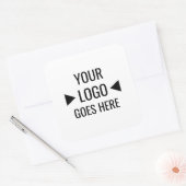 Eenvoudig aangepaste zakelijke Logo Vierkante Sticker (Envelop)